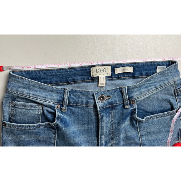 LOGO by Lori Goldstein Tall Straight Leg Denim Jeans NWT SIZE 10 TALL - Picture 7 of 9